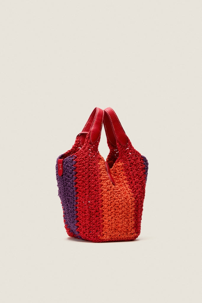 Cherry Multi Polo Crochet Cord Crossbody