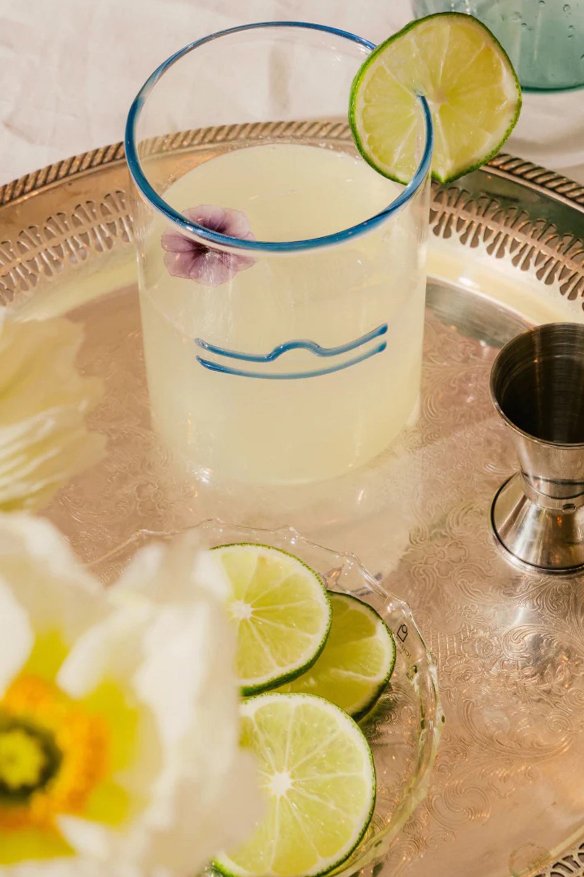 Blue Libra Lowball Glass (Set of 2)
