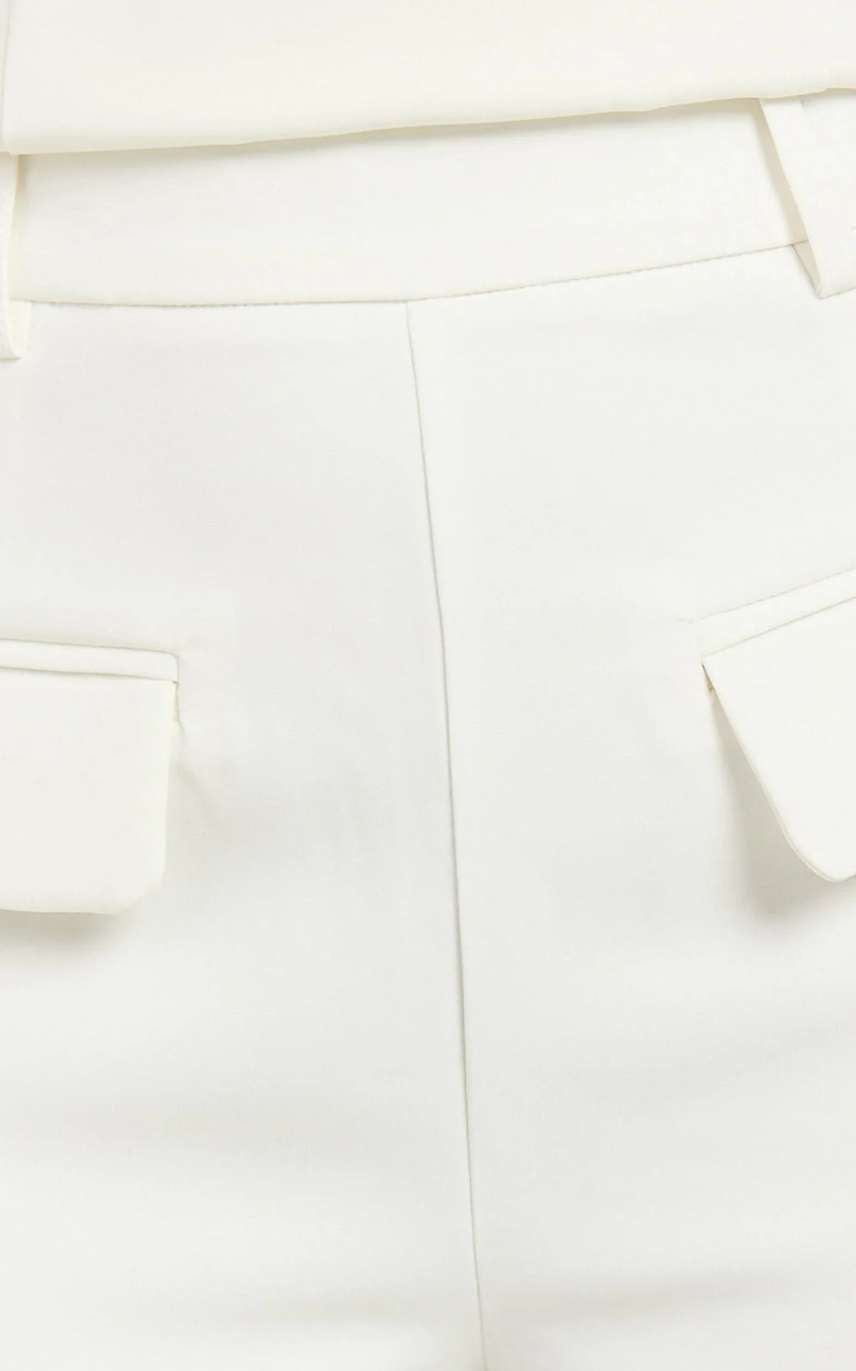 Paxton Pants - High Waisted Straight Leg Pants in Cream