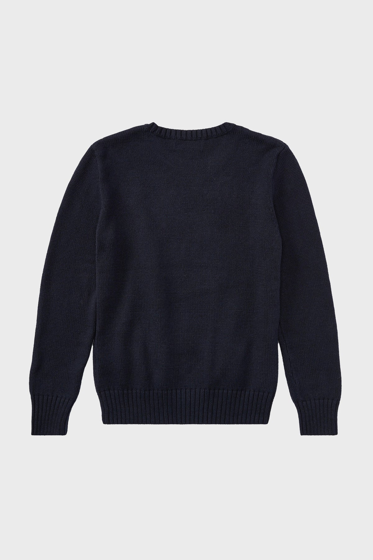 Boys Long-Sleeve Flag Bear Crewneck Sweater