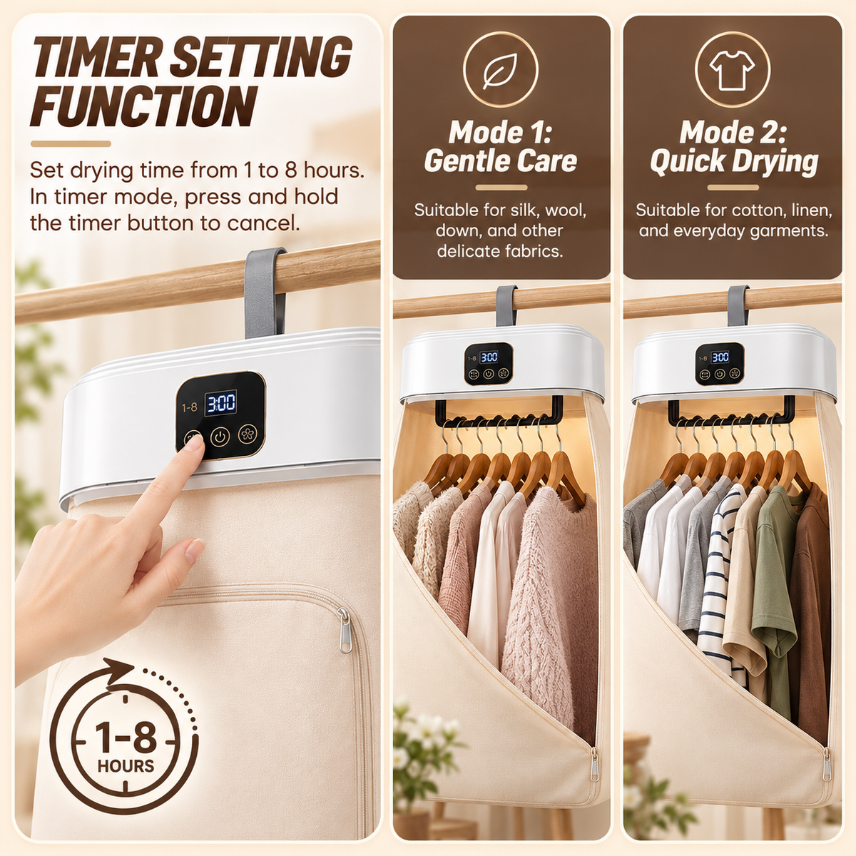 🍂 Fall Sale – Portable Garment Dryer – Compact & Efficient