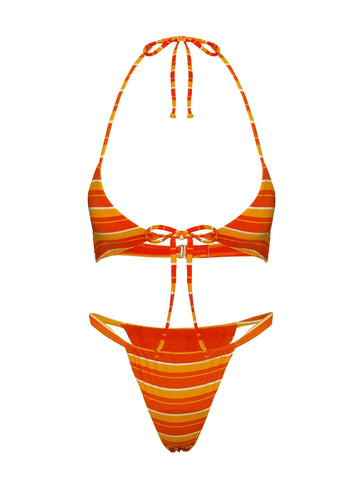 Another Sunny Day Bikini Bottoms Orange Stripe