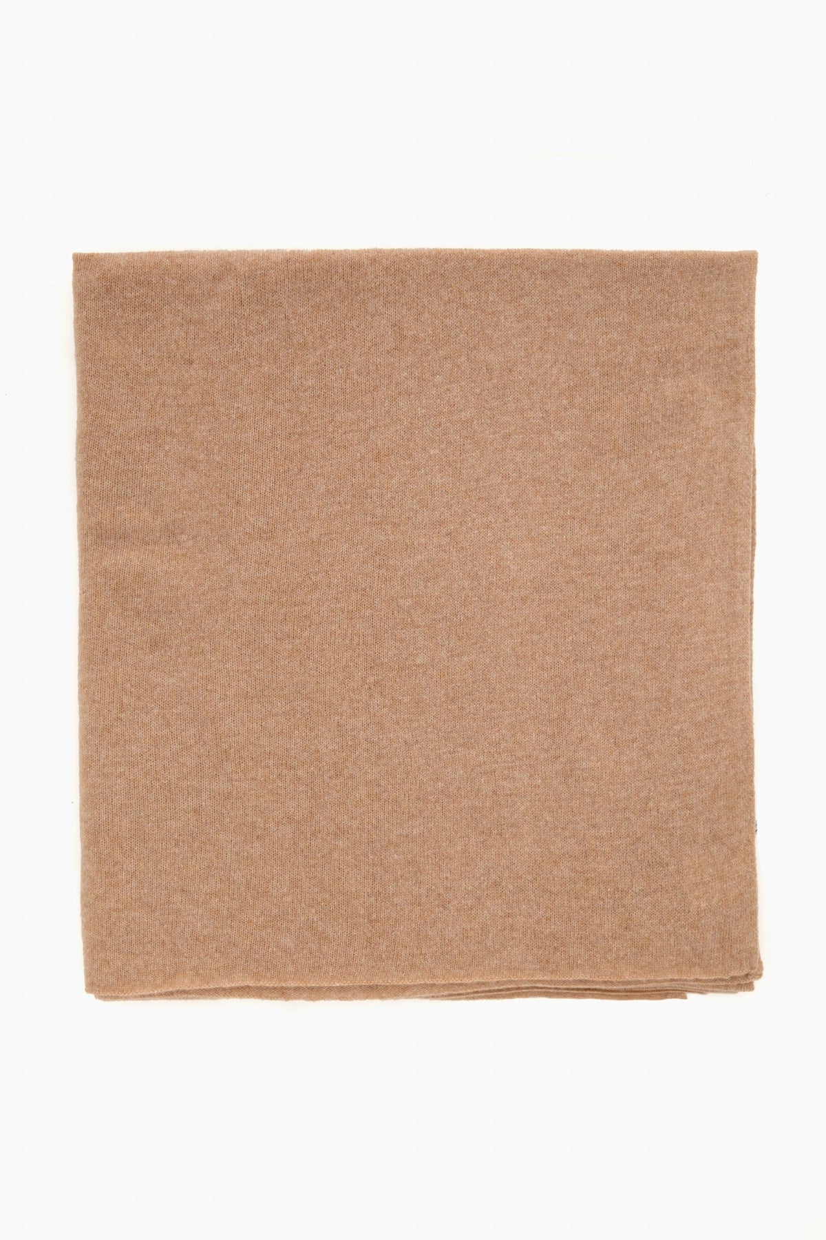 Camel Heather Cashmere Travel Wrap