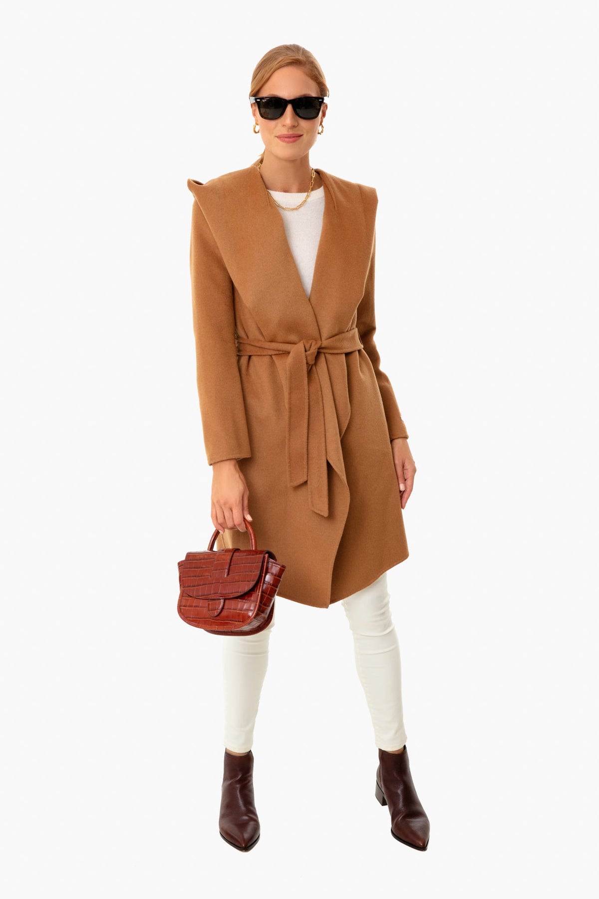 Chestnut Giselle Belt Detail Top Handle Crossbody