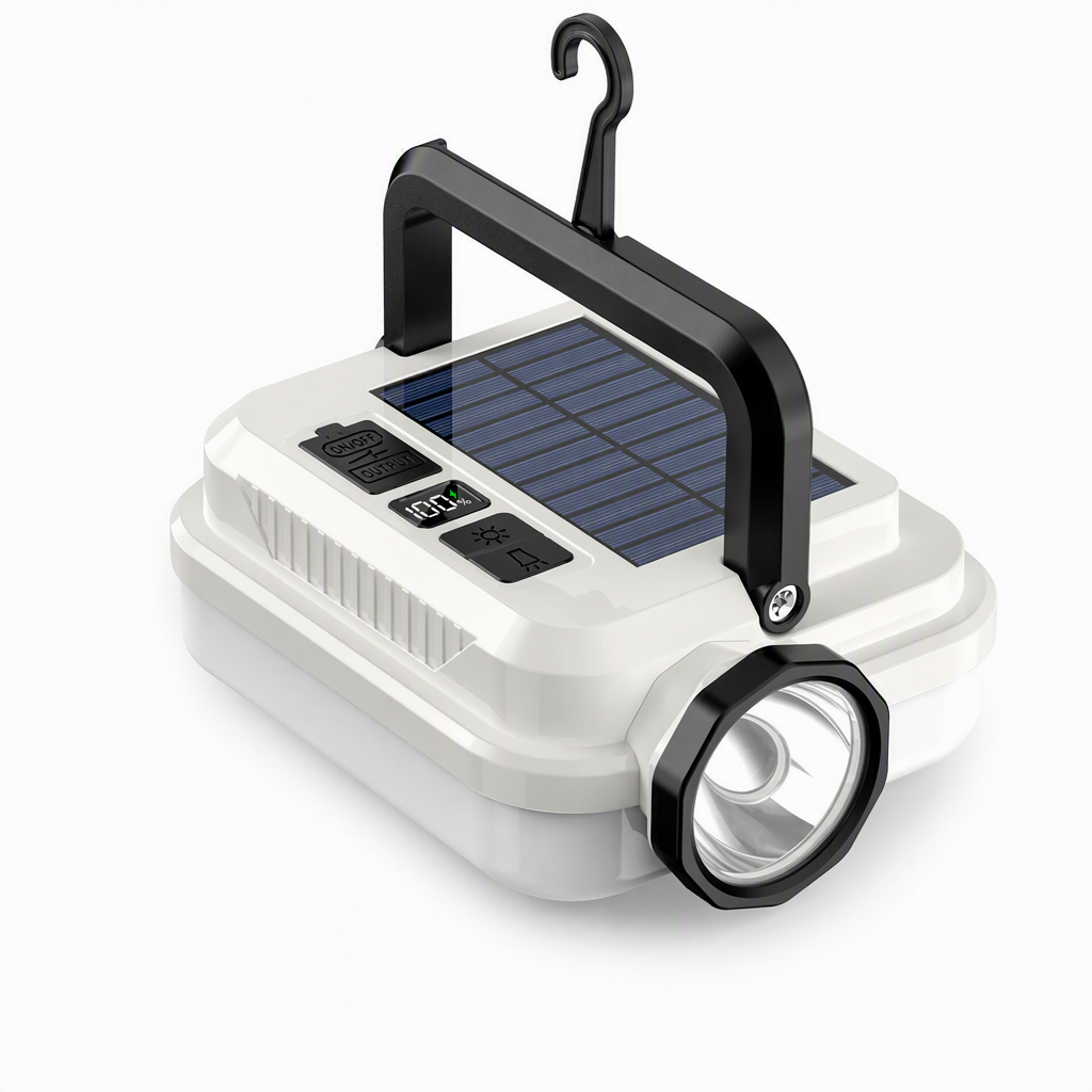 đ 2026 New Arrival 50% OFF đ„ Dual-Light Solar Camping Lantern with Power Bank