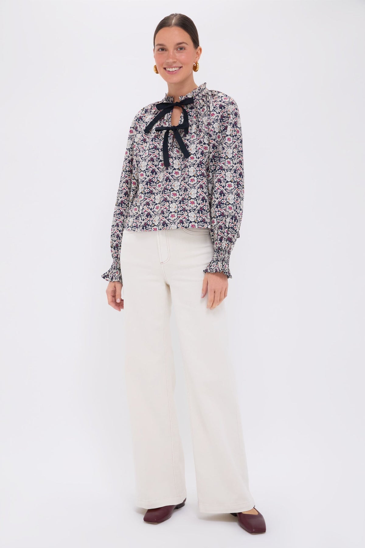 Bordeaux Plume Aiden Top