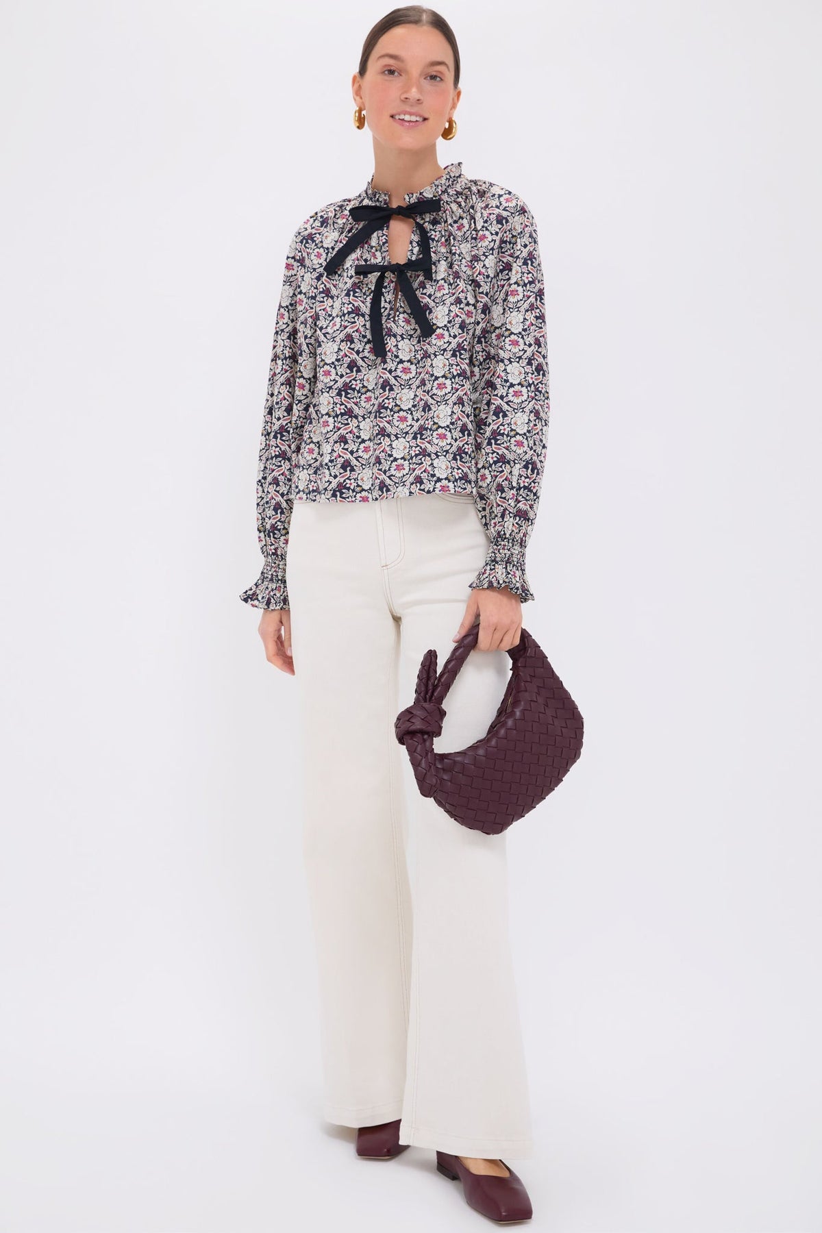 Bordeaux Plume Aiden Top