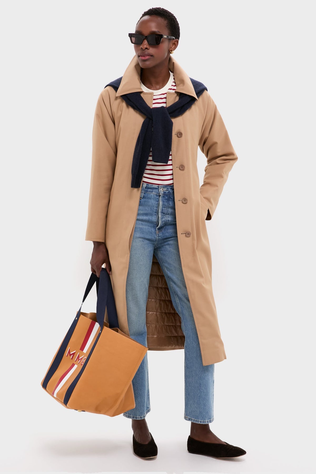 Cammello Fluid Wool and Nylon Ultralight Belted Reversible Trench