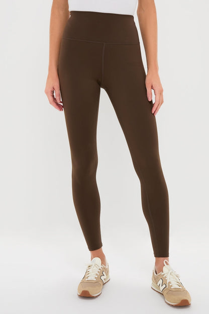 Chocolate Brown High Rise Compression Spandex MacKenzie Legging