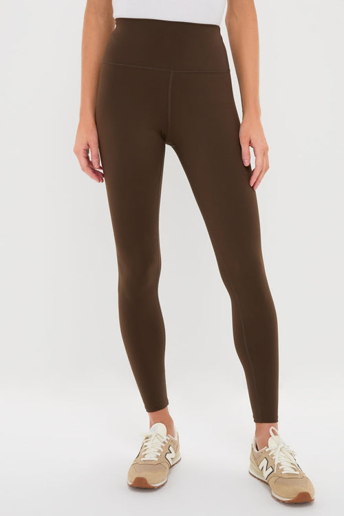 Chocolate Brown High Rise Compression Spandex MacKenzie Legging