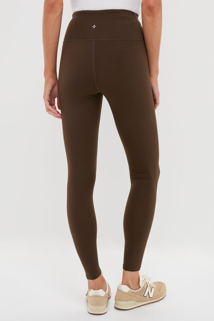 Chocolate Brown High Rise Compression Spandex MacKenzie Legging