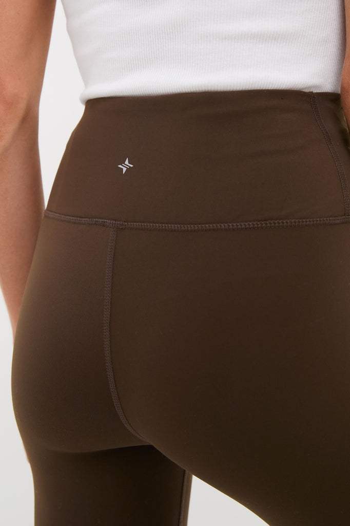 Chocolate Brown High Rise Compression Spandex MacKenzie Legging