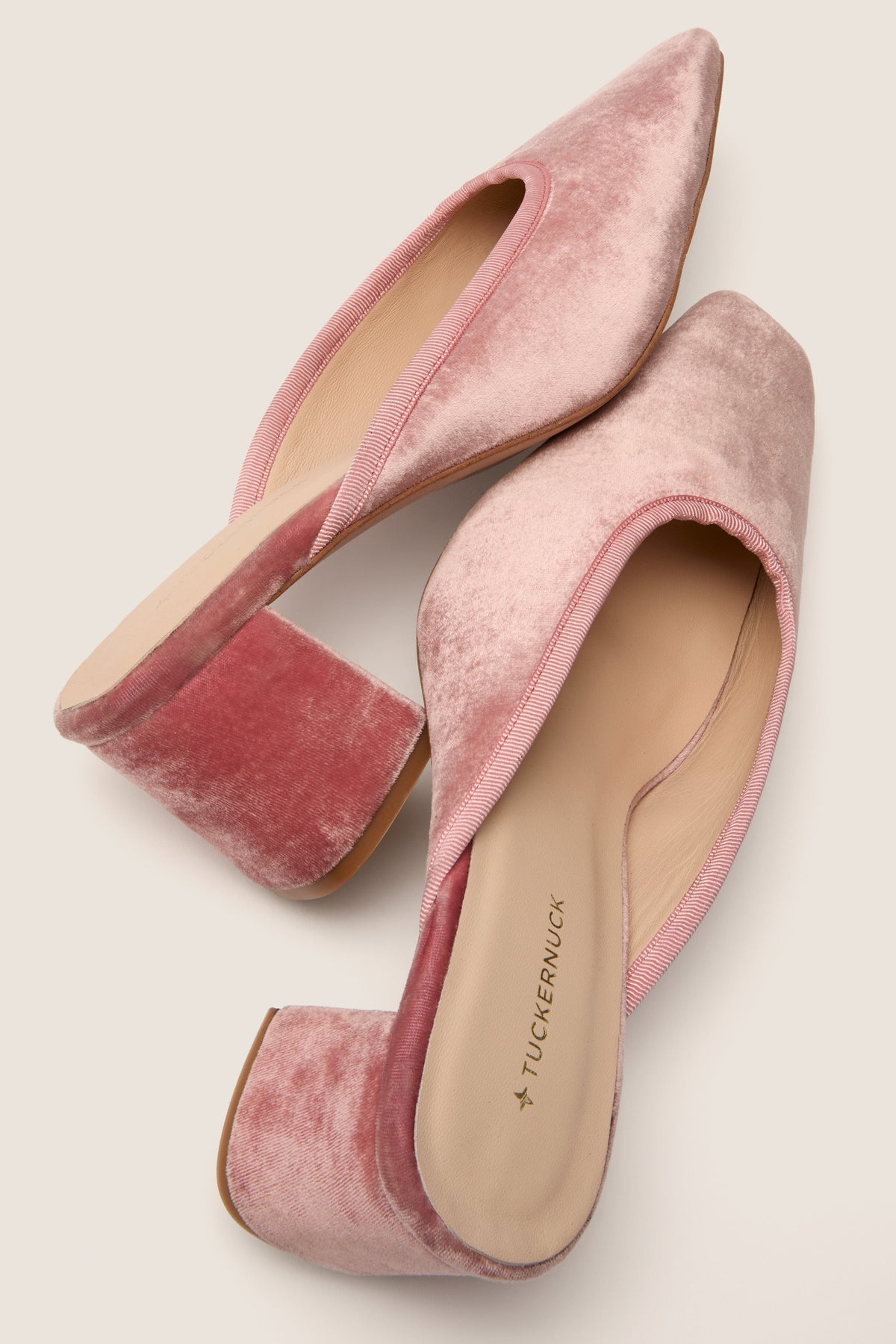 Blush Velvet Tilda Mules
