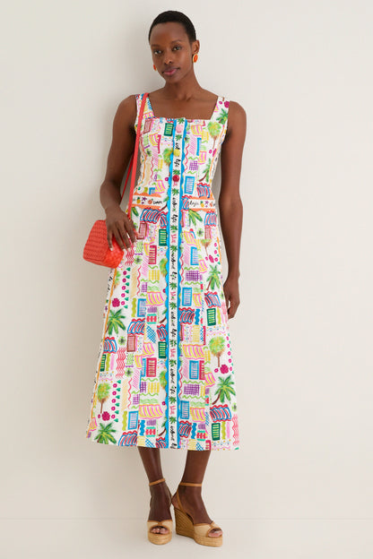 Bright Poppy Midi Sac