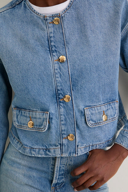 Caspian Blue Blanche Jacket
