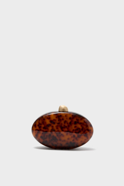 Caramel Tortoise Eviana Clutch