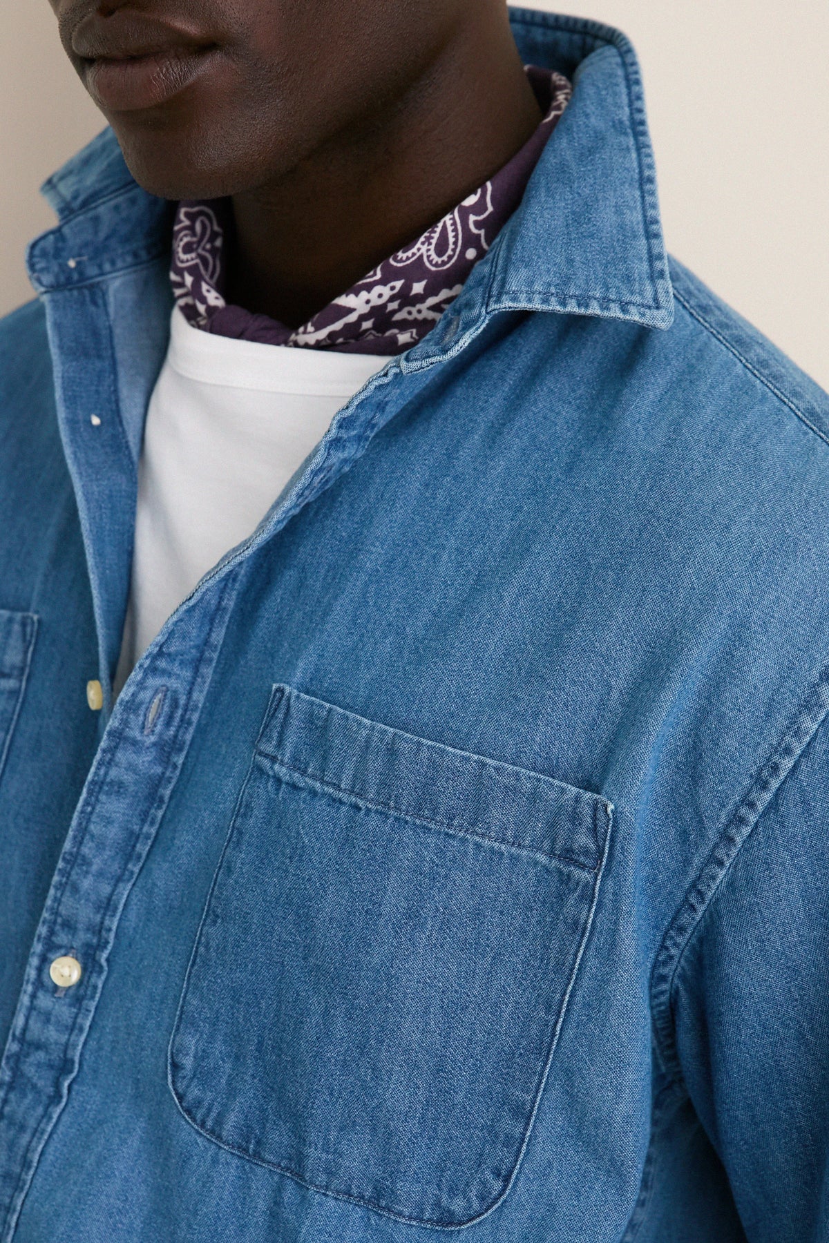 Chambray Ashbrooke Short Sleeve Shirt