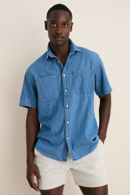 Chambray Ashbrooke Short Sleeve Shirt