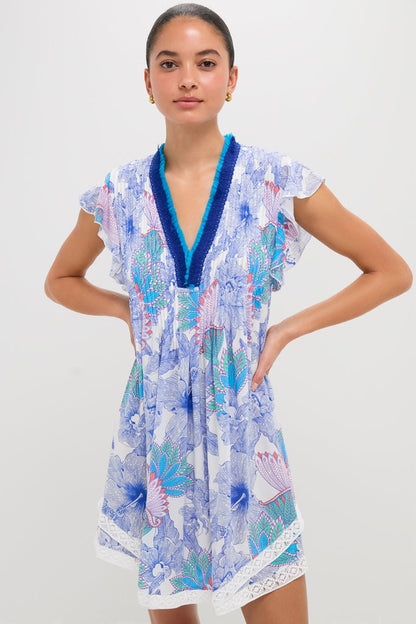 Blue Padang Sasha Mini Dress