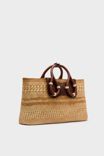 Camel Swaying Silhouettes Mini Tote Bag