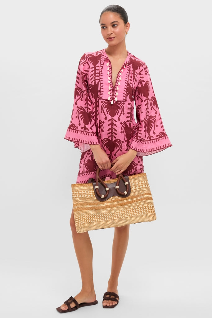 Camel Swaying Silhouettes Mini Tote Bag