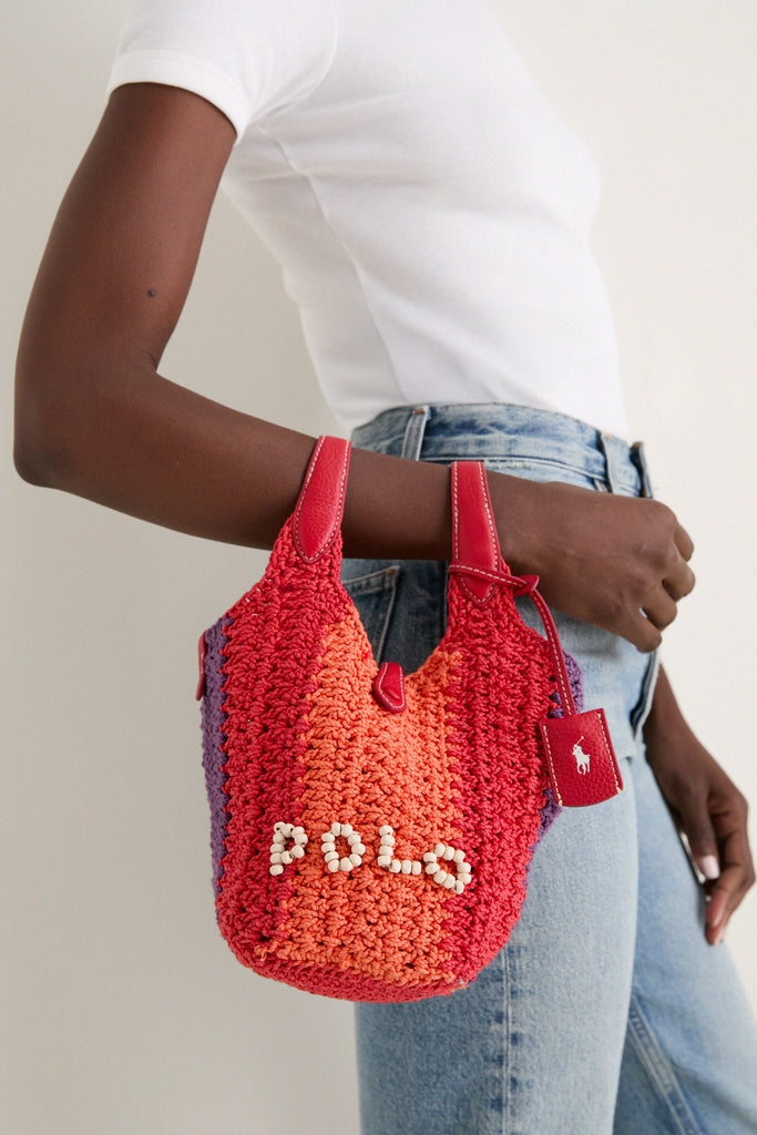 Cherry Multi Polo Crochet Cord Crossbody