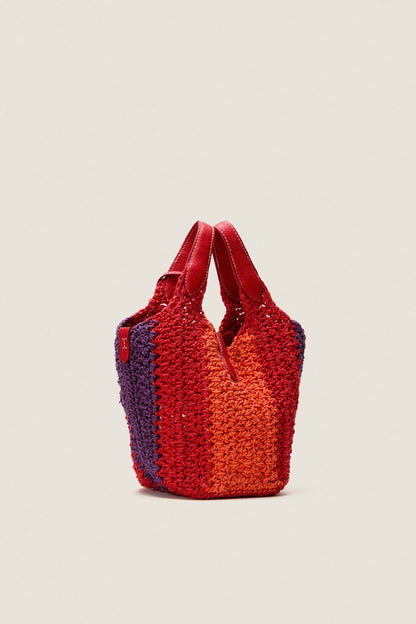 Cherry Multi Polo Crochet Cord Crossbody