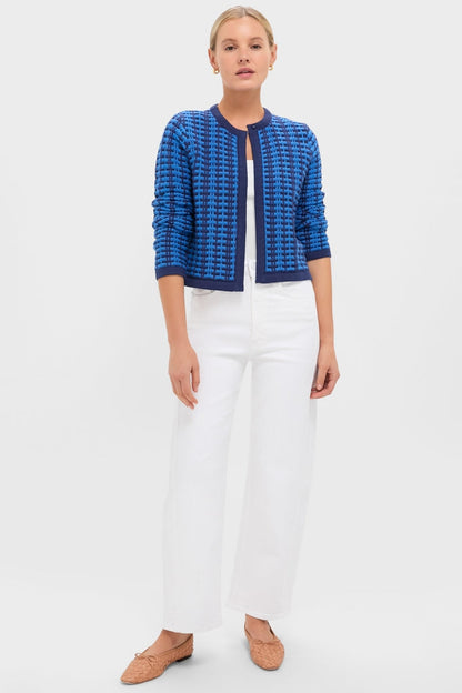 Cerulean & Navy Knit Cassie Cardigan