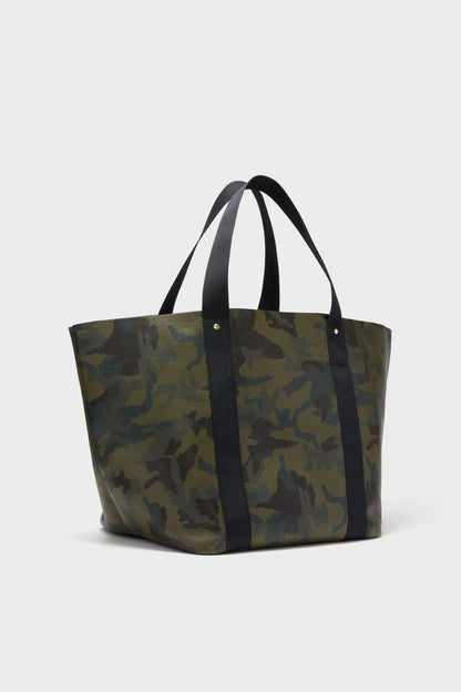Camoflauge Big Daddy Tote with Green Monogram