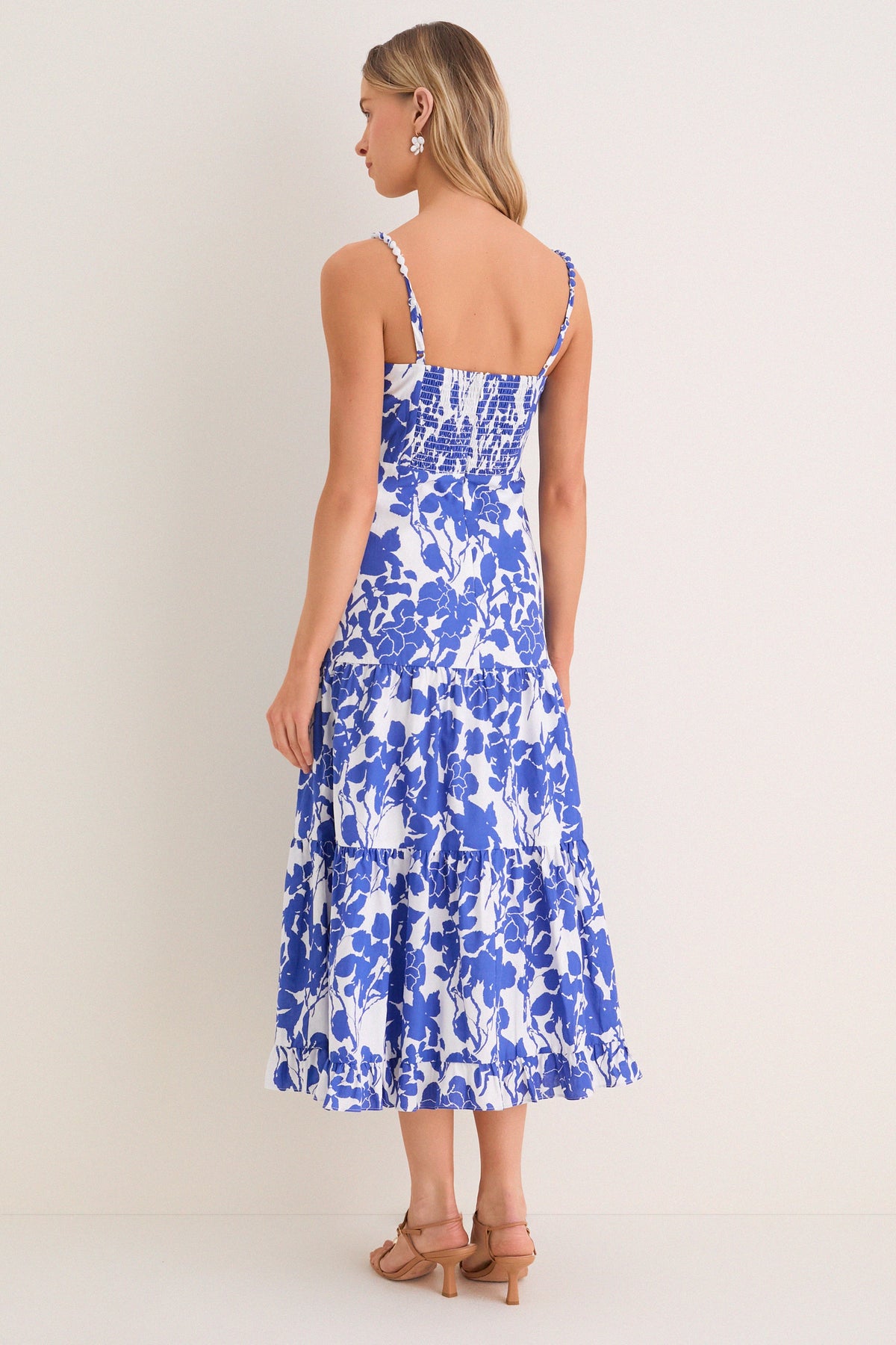 Blue Floral Rachel Maxi Dress