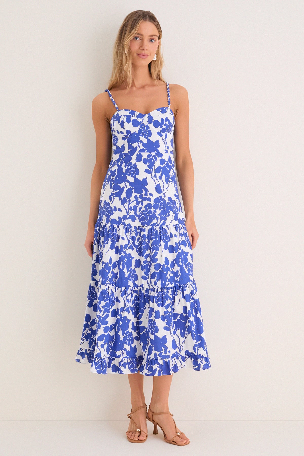 Blue Floral Rachel Maxi Dress