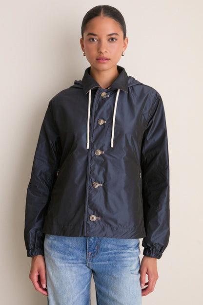 Camel to Navy Reversible Coat