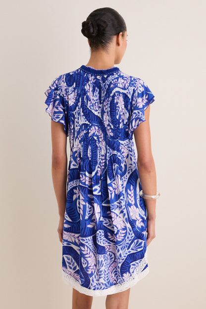 Blue Holy Snake Mini Sasha Dress