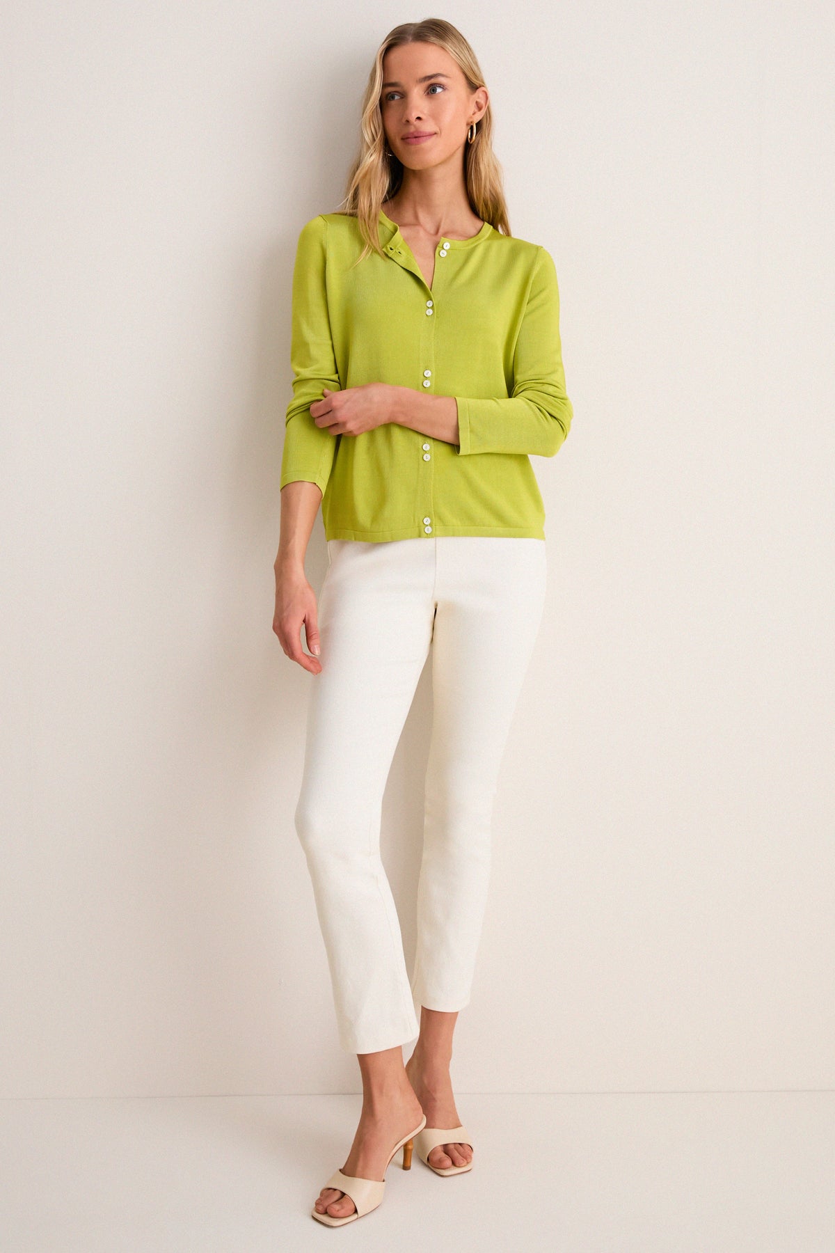 Chartreuse Rae Cardigan