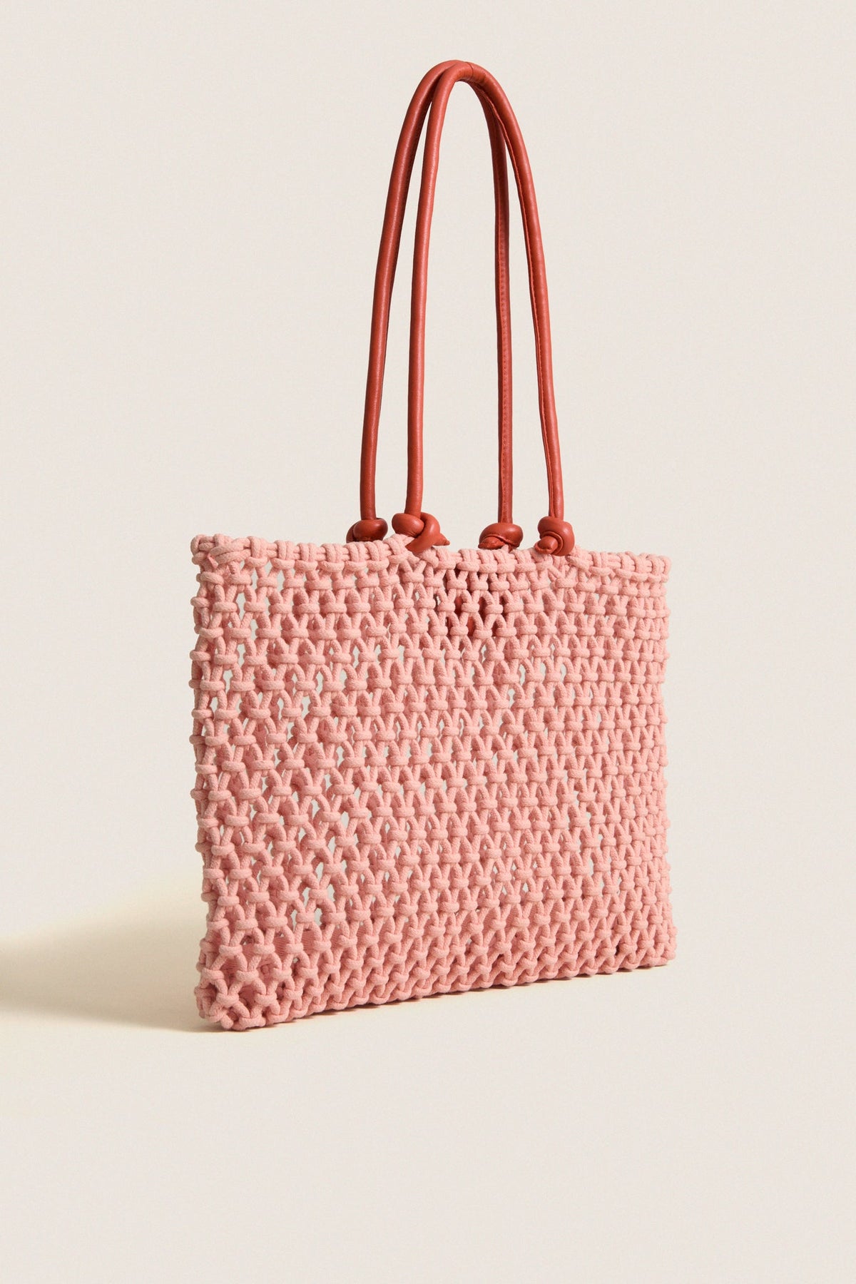 Blush with Bright Poppy Sandy Bag