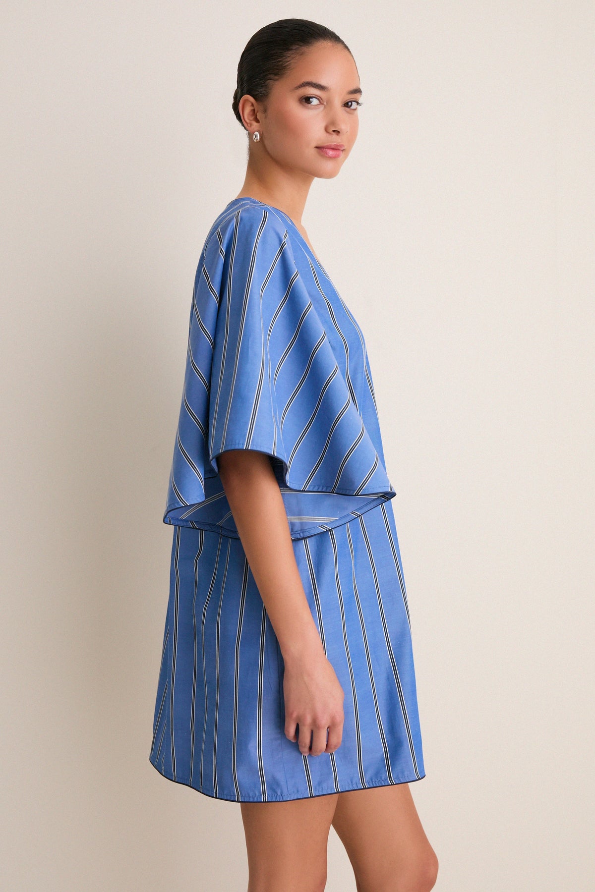 Blue Indigo Stripe Diane Dress