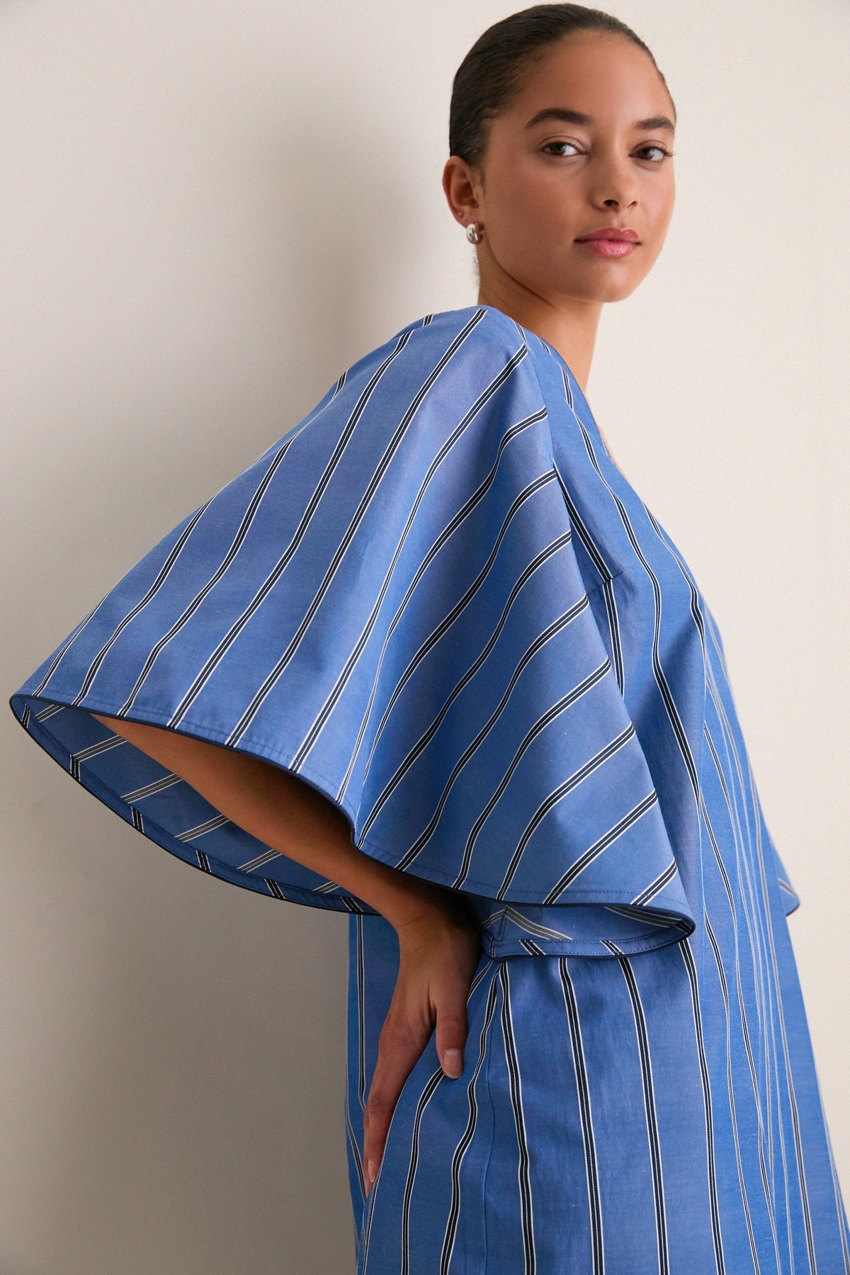 Blue Indigo Stripe Diane Dress