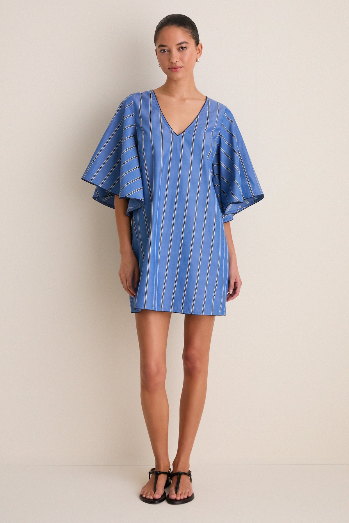 Blue Indigo Stripe Diane Dress