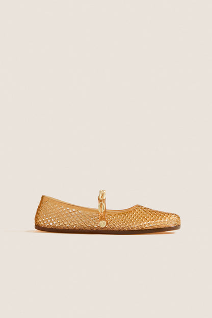Caramel Iro Shells Jelly Flats