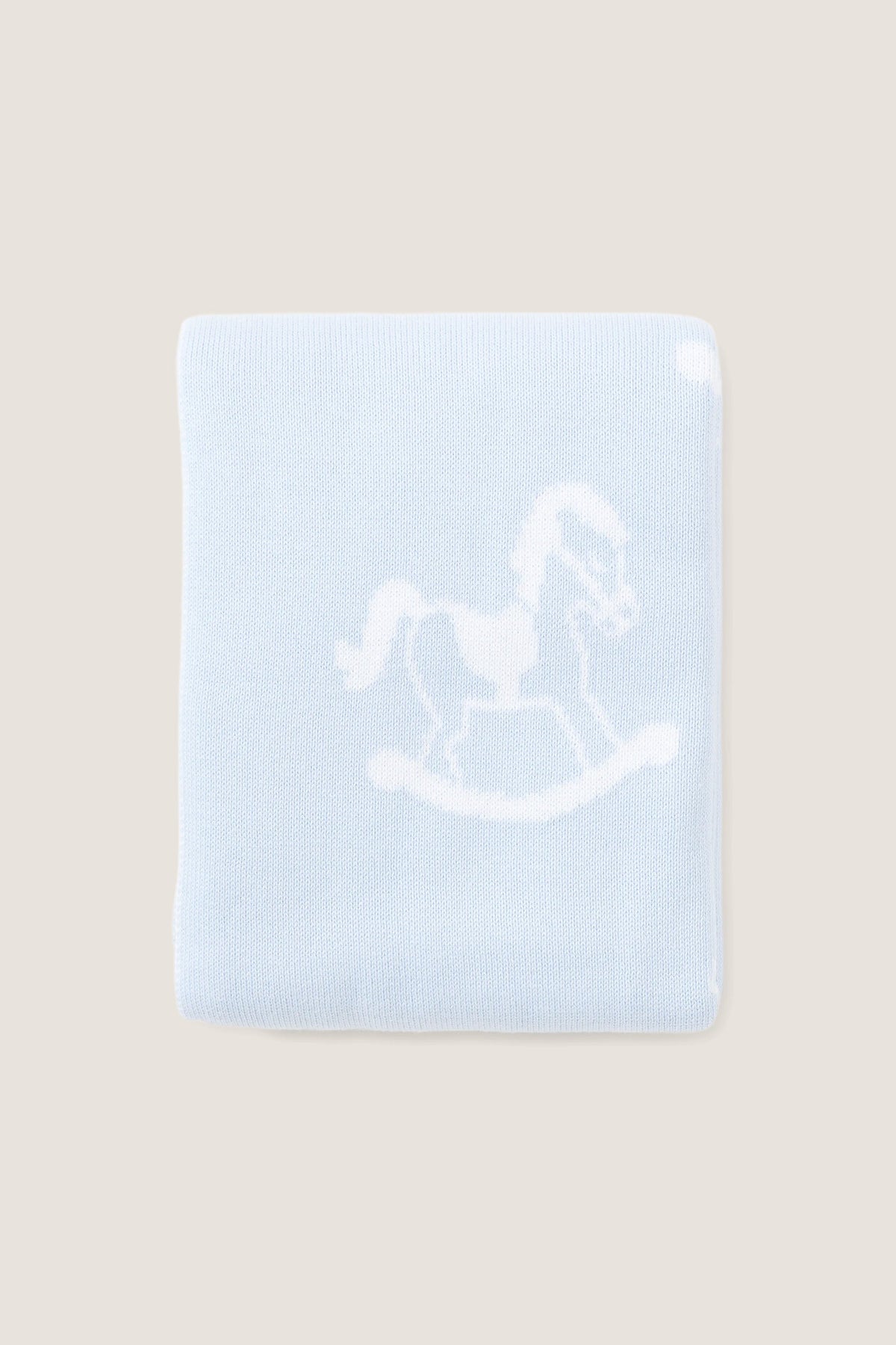 Blue Rocker Knit Blanket