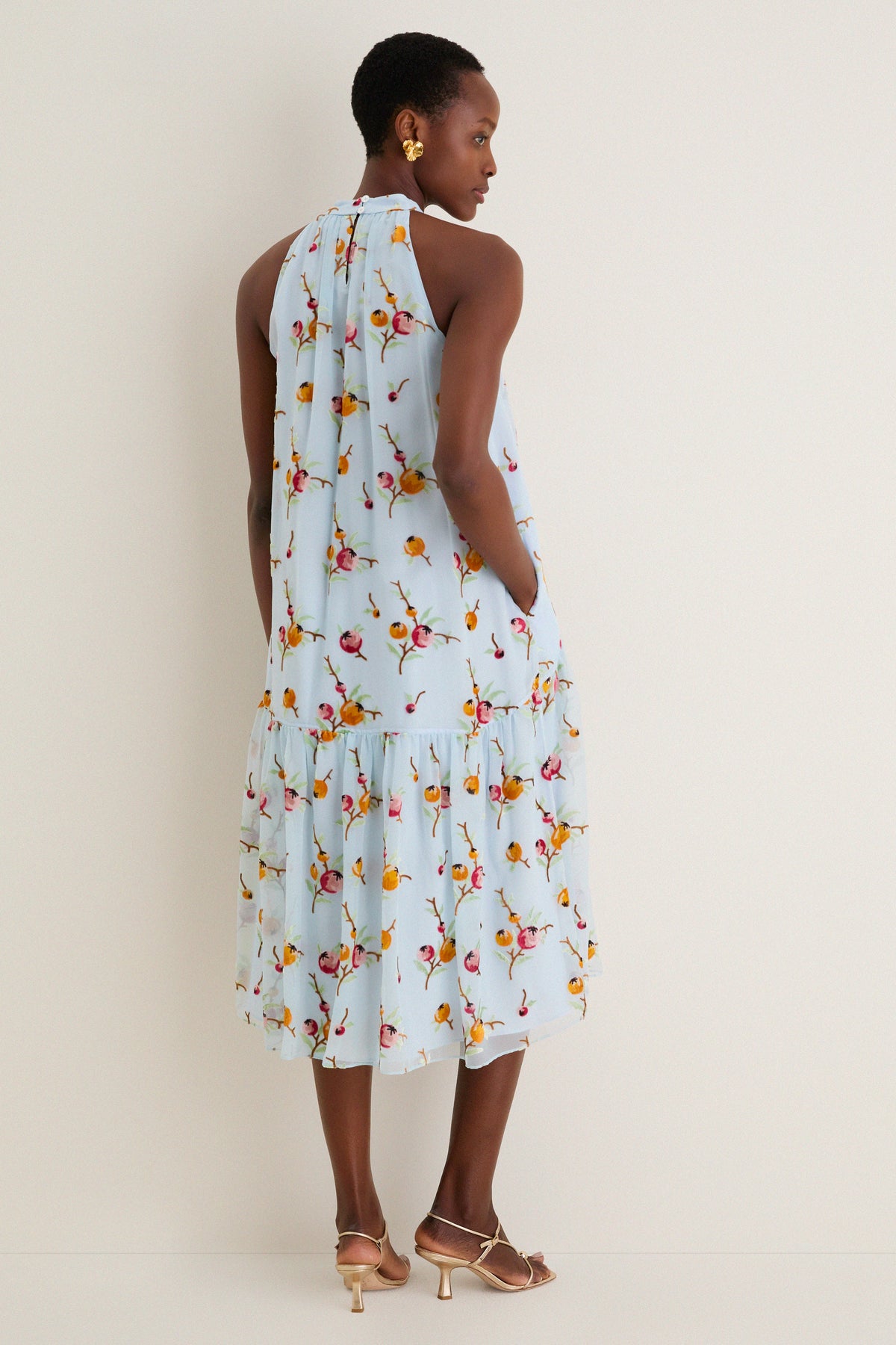 Blue Freya Print Tank Dress