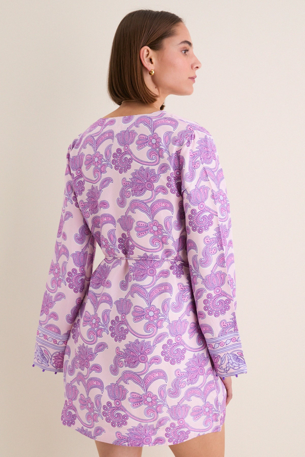 Brocade Amethyst Jaya Mini Dress