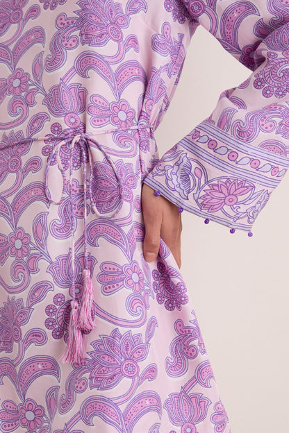 Brocade Amethyst Jaya Mini Dress