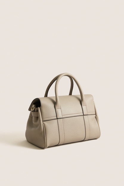 Cashmere Taupe Small Bayswater Satchel