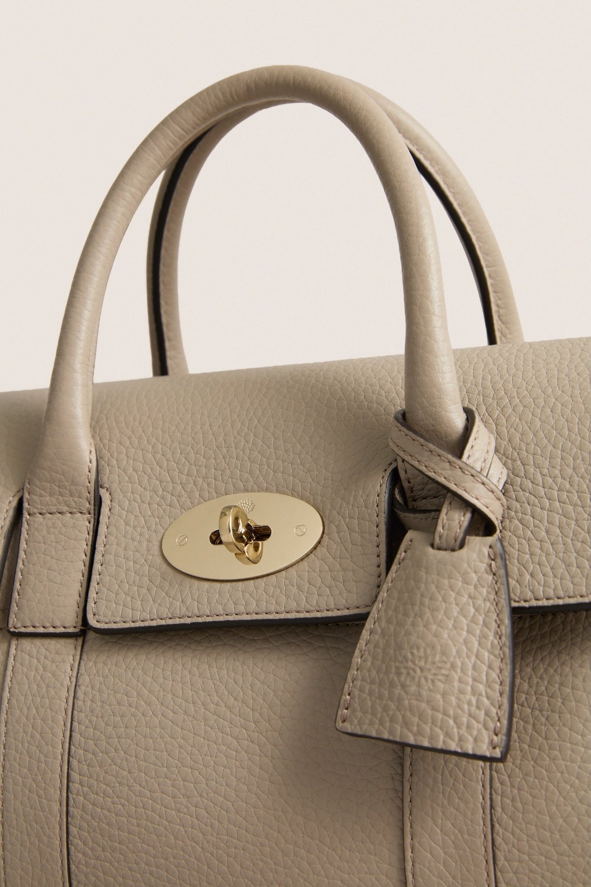 Cashmere Taupe Small Bayswater Satchel