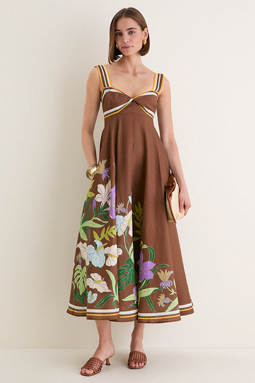 Chocolate Alfie Twist Sundress