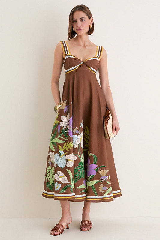 Chocolate Alfie Twist Sundress