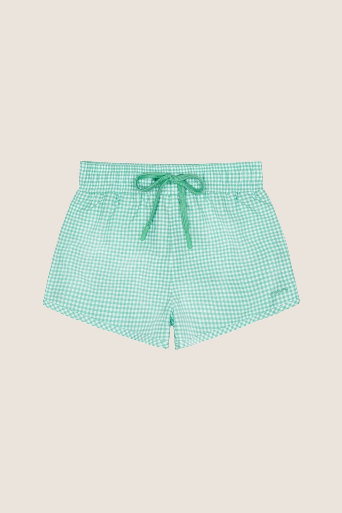 Boys Green Gingham Boardie