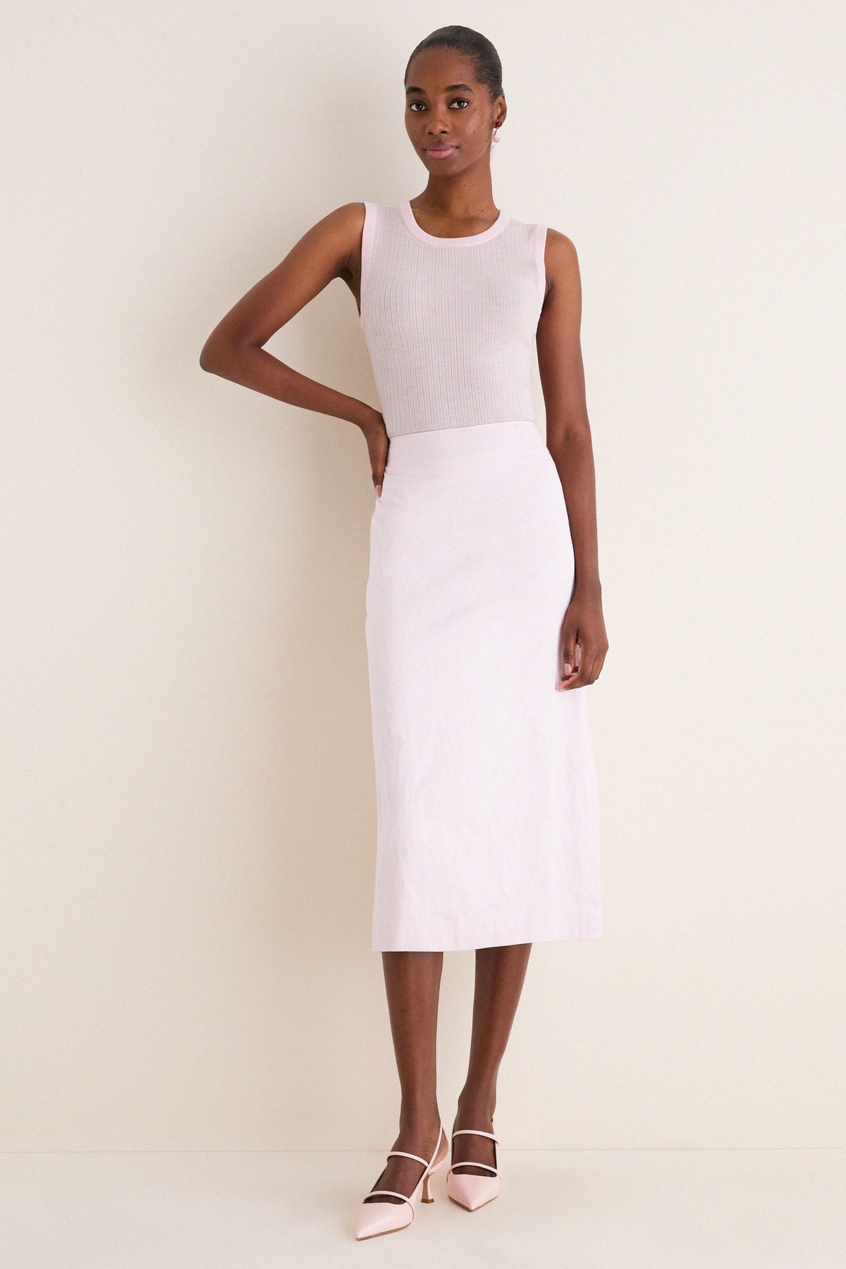 Cherry Blossom Phoebe Midi Skirt