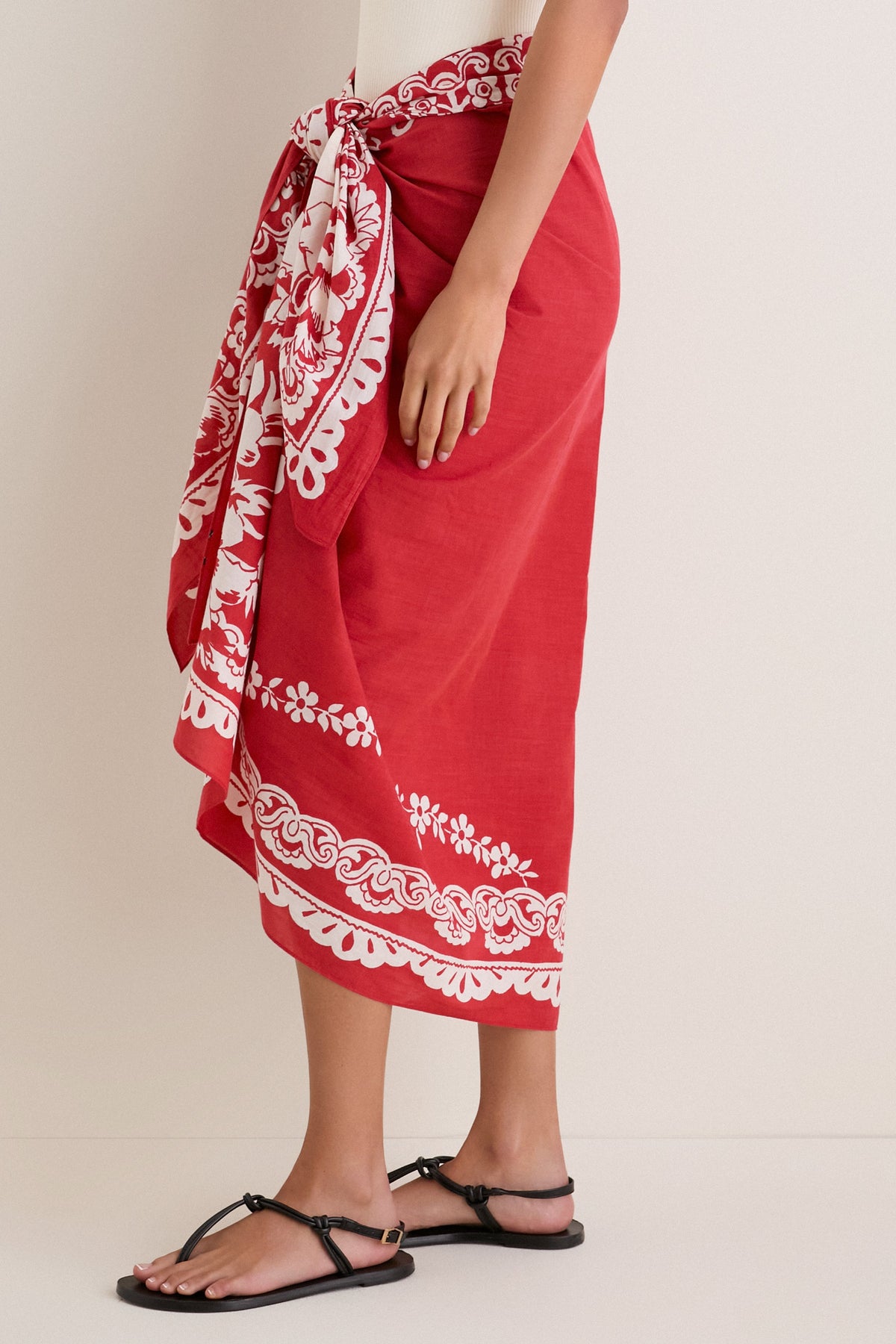 Cherry Poolside Punch Cotton Pareo